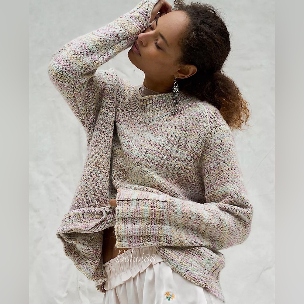 NEW Free People Cotton Candy Pullover